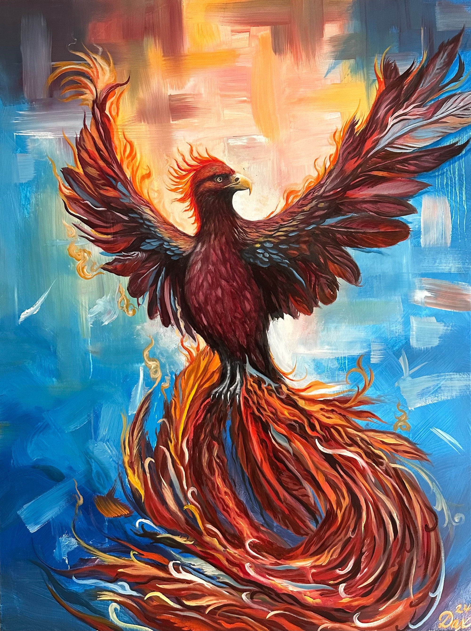 Rising From The Ashes Phoenix (Original)