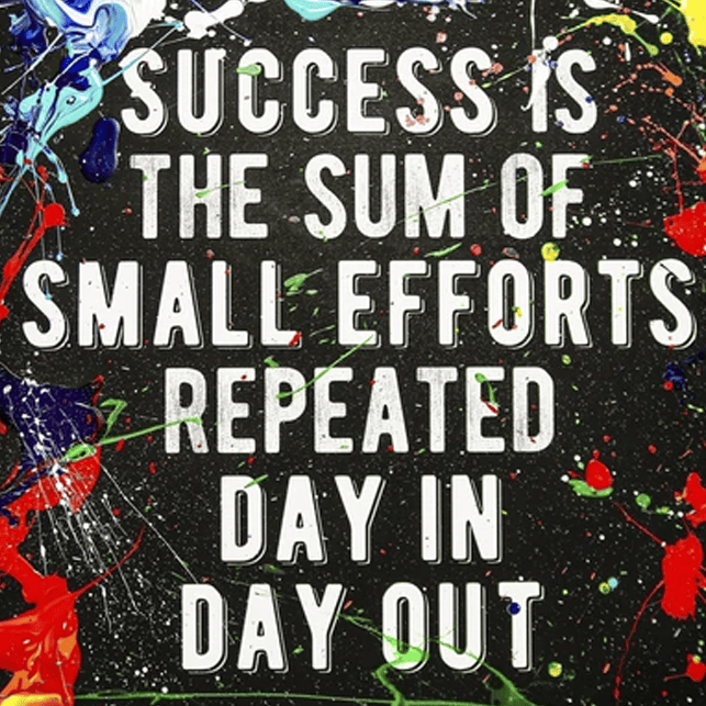 Success is Efforts Repeated Daily